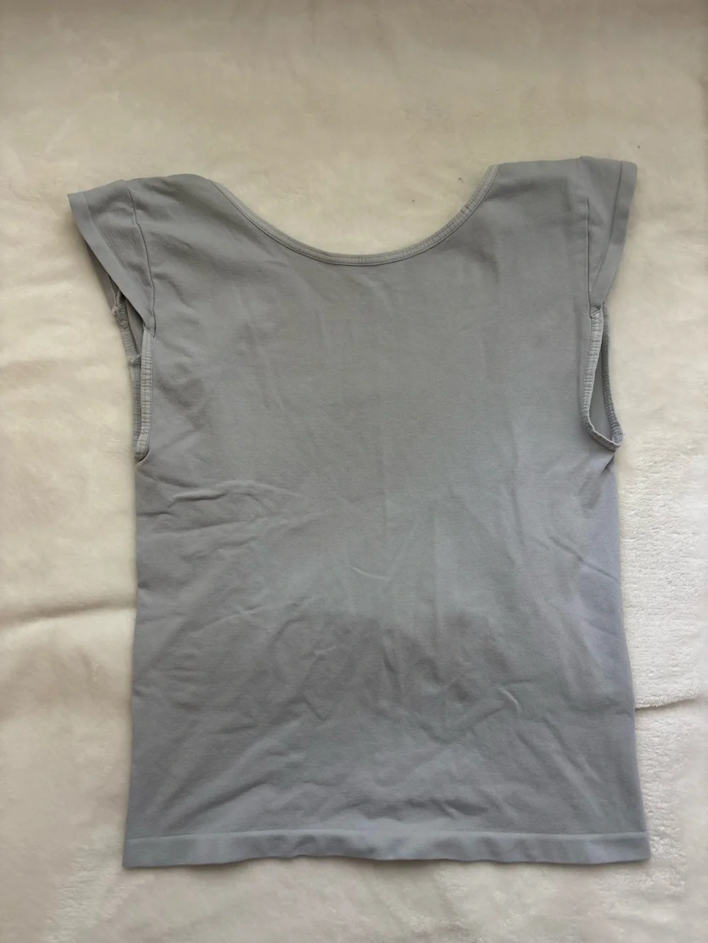 Free people Women's Scoop Neck Cap Sleeve Tee in Light Gray